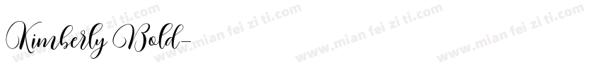 Kimberly Bold字体转换